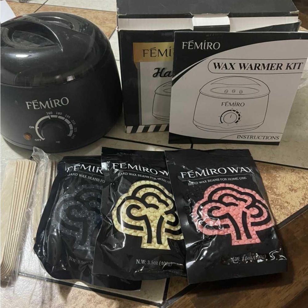 Black Wax Warmer Kit for Women used once (one pack)